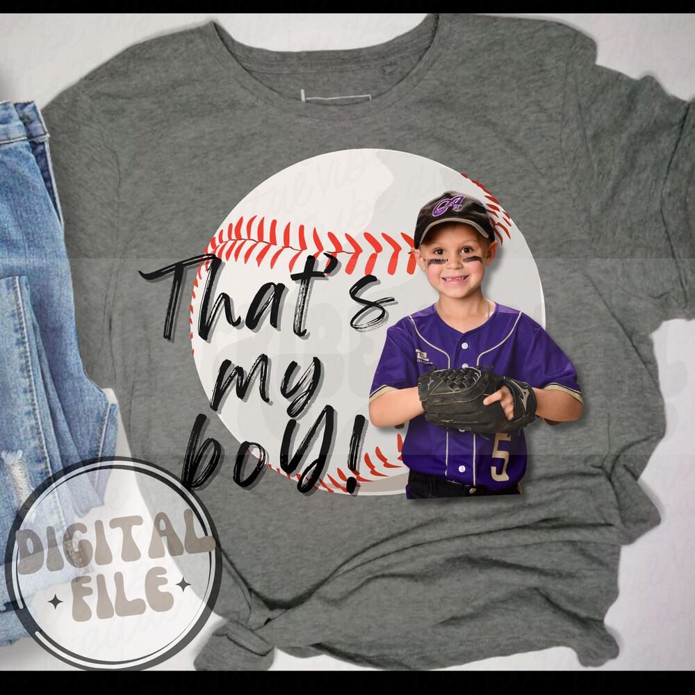 Customizable That'S My Boy Png | Basebal | Sports Mom | Custom File | T-Shirt Sublimation | Sticker | Printable Art | Senior Baseball Png Theteepulse