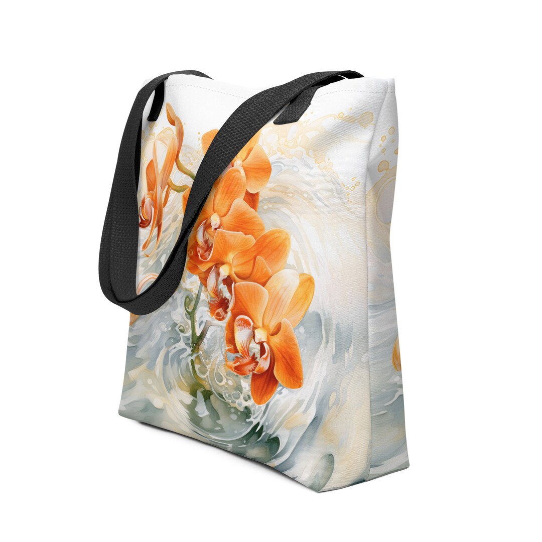 Large Leather Retail Tote - Pale Orchid
