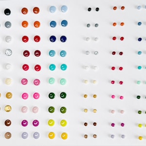 Simple clay studs |create your own stud pack up to 10 pairs| every day handmade polymer clay dot earrings| minimalist Clay and resin studs
