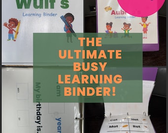 Toddler Busy Learning Binder