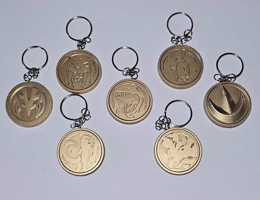 Mighty Morphin Power Rangers Key Chain - Etsy