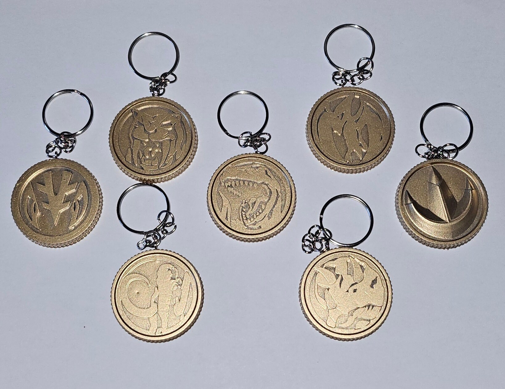 Mighty Morphin Power Rangers Key Chain - Etsy