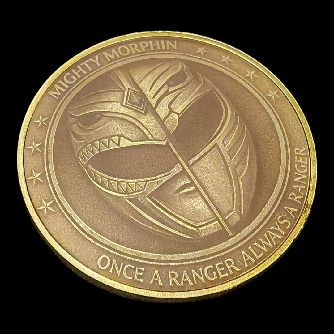 Jason David Frank Tribute Coin Green & White Ranger Memorial Coin - Etsy