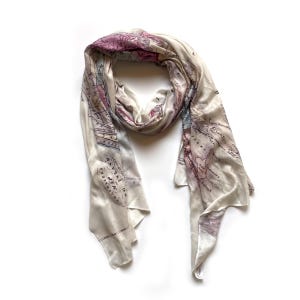 Long Island, New York Carte vintage Foulard