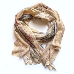Carte de l'Italie vintage Foulard