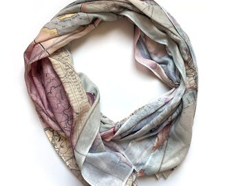 Manhattan Vintage Map Scarf
