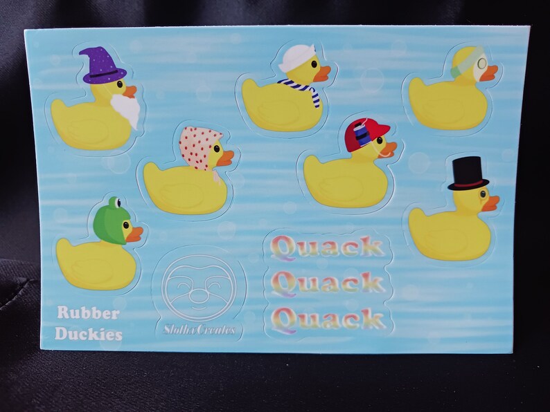 Rubber Duck Sticker Sheet Etsy