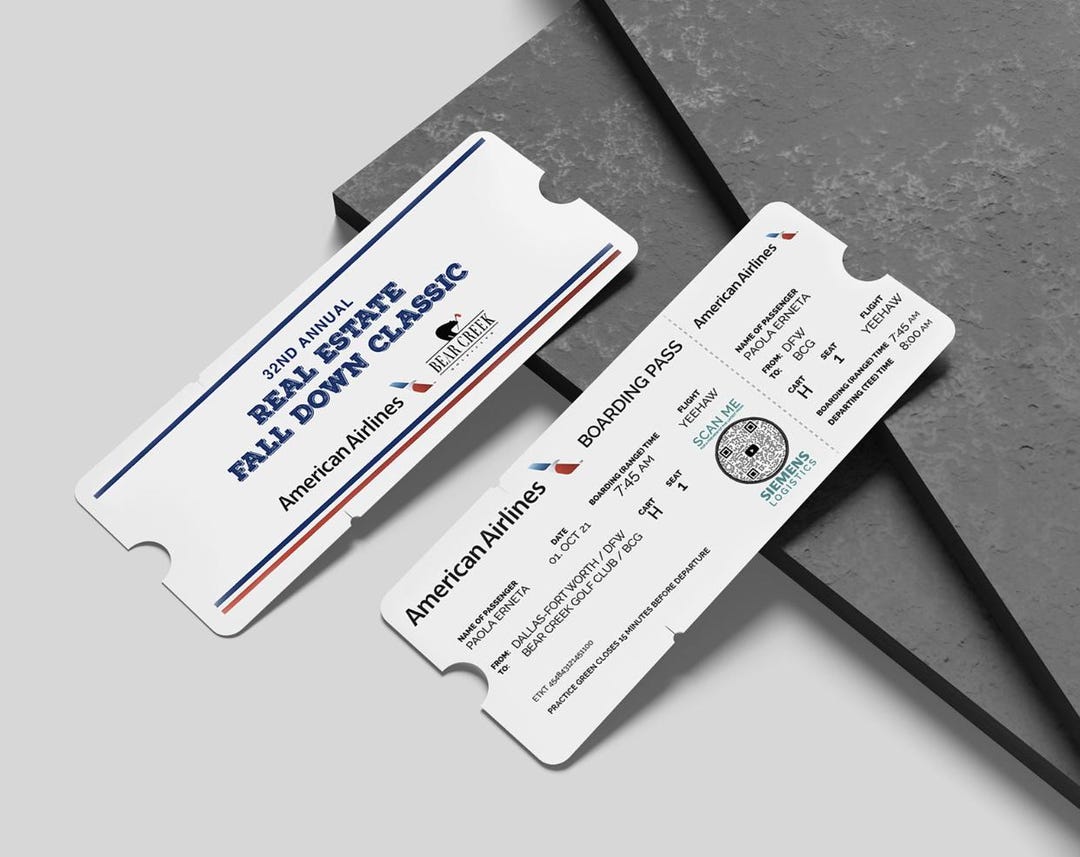 Custom Pass Tickets Custom Boarding Pass Ticket Invitation โ Travel Theme Event, Printable ...