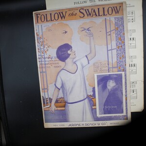 Vintage Sheet Music: &quot;Follow The Swallow&quot;