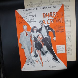 Vintage Sheet Music: &quot;Something To Remember You By&quot;