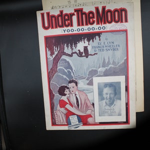 Vintage Sheet Music: &quot;Under The Moon&quot;