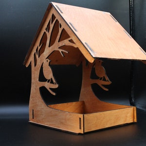 Bird feeder.  4mm outdoor functional design. This one is painted with Thompson&#39;s Water Seal Natural Cedar.
