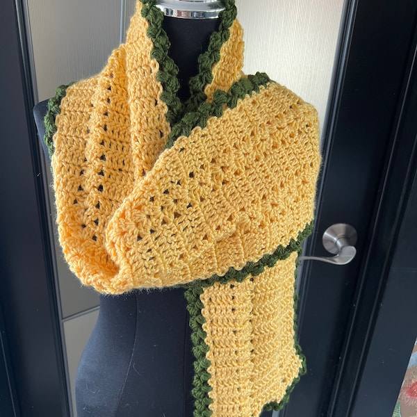 SCARF - Crochet Pattern (only): Kawartha Trellis