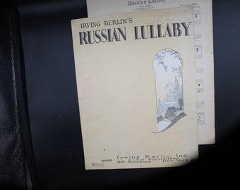 Vintage Sheet Music: "Russian Lullaby"