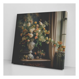 Floral Wall Art Flower Canvas Print No Frame Wildflowers Bloom Wild Flowers