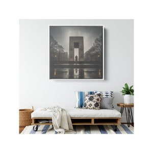 Framed Canvas Print - Soldier Memorial 2