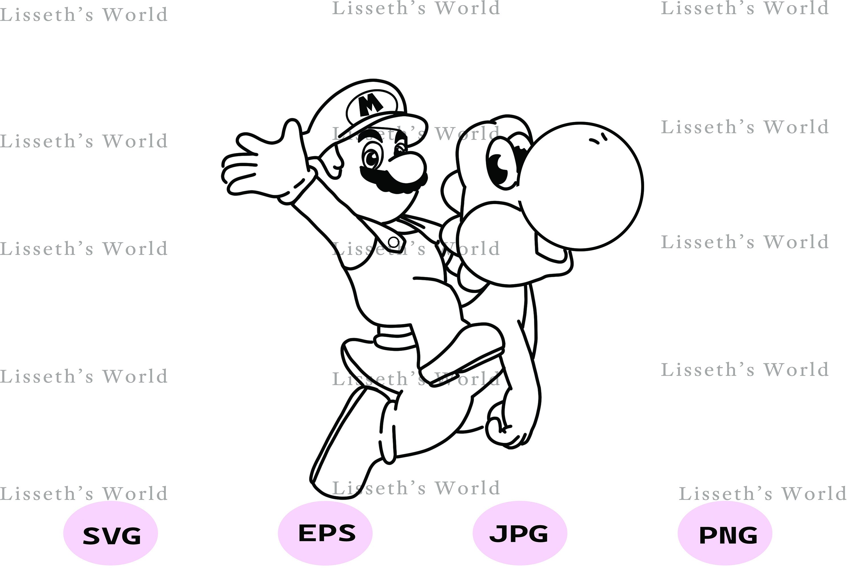 Mario SVG Instant Download Svg Png Dxf Cricut Silhouette - Etsy