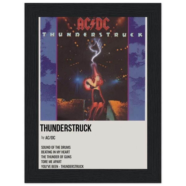 Thunderstruck Poster - Etsy Australia