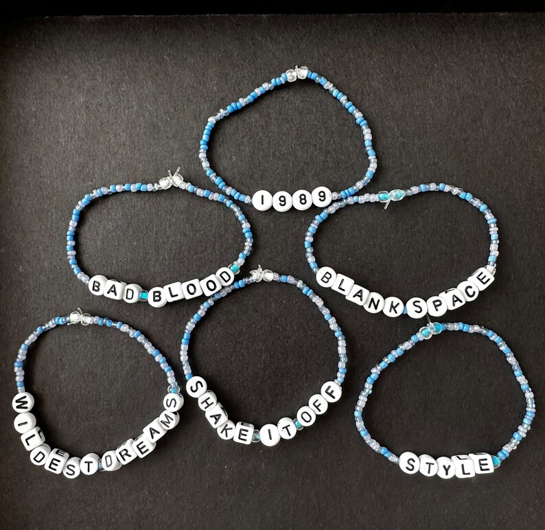 Taylor Swift 1989 Inspired Bracelets Etsy