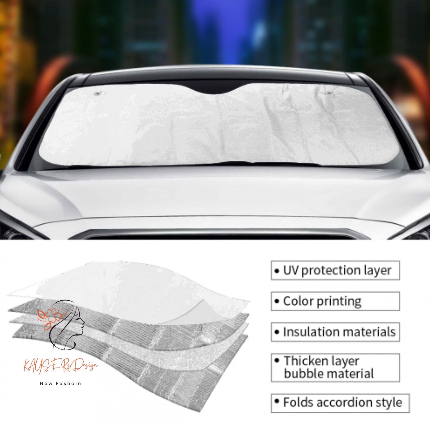 Stormtrooper 3D Car Auto Sun Shade, Car Accessories, Car Windshield SunShade