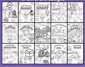 Ms. Rachel inspired Coloring Pages, Instant Download, Digital Product