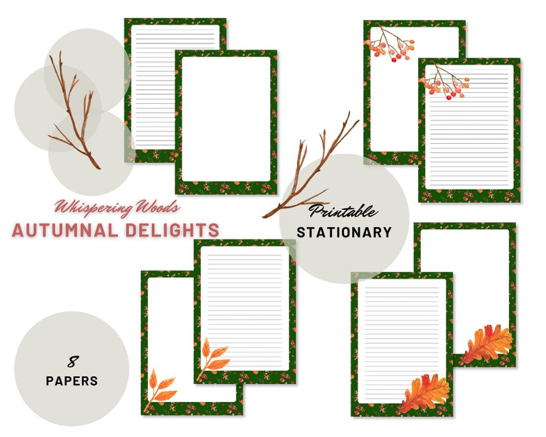 Printable Stationary, Printable Writing Paper, Letter Writing Paper ...