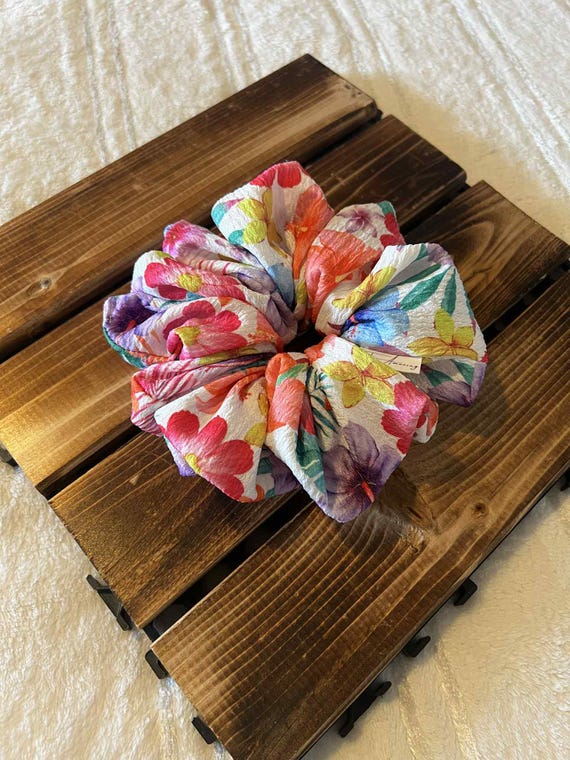 Garden of Eve Handmade Scrunchies |Oversized Scrunchies |Floral Scrunchies |Summer Scrunchies | Spring Scrunchies | Hair Accessories |