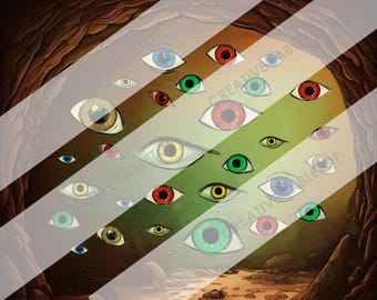 Eyes on the Walls - Ein-Raum-Puzzle für DnD, TTRPG, & Fantasy Adventures (Instant Download)