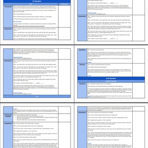 Public Forum Debate Evaluation Editable