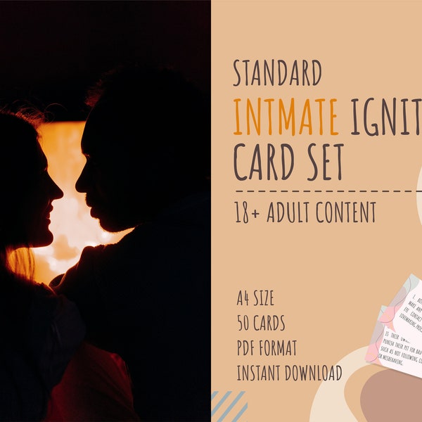 Standard Intimate Ignition Card Set - intimacy booster, relationship enhancer, bedroom activities, card game, couples game, OnlyFans