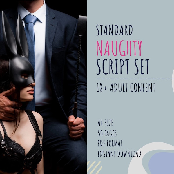 Standard Naughty Script Set - adult script, erotic roleplay, JOI script, intimacy, couples activities, couples games, bedroom, OnlyFans