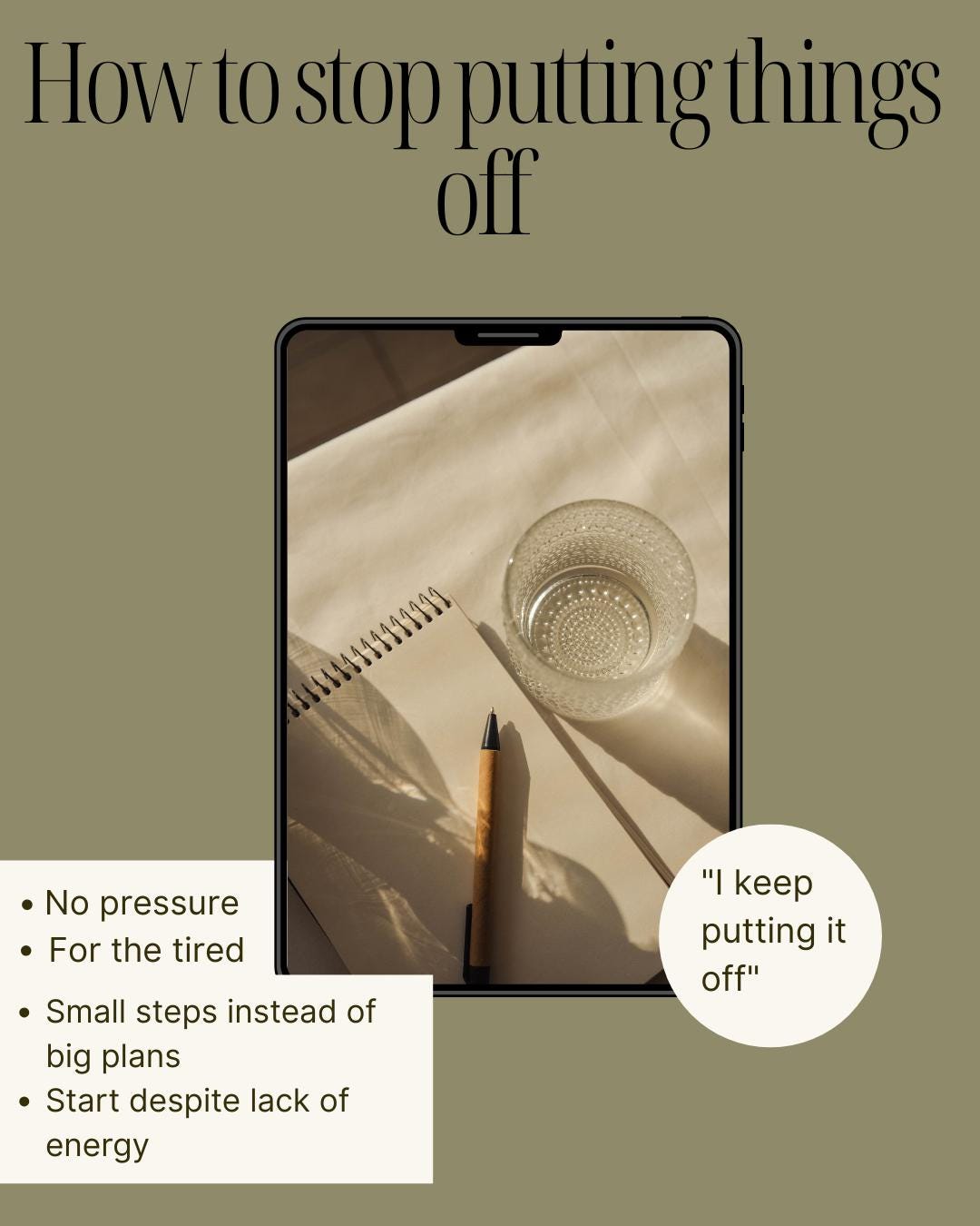 How to Stop Putting Things off – Procrastination Workbook - Etsy