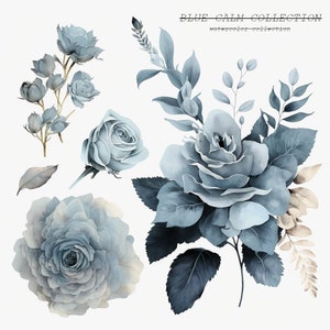 Watercolor Floral Clipart - Neutral Floral Clipart - Floral Clipart - Premade Clipart - Watercolor Clipart -Wedding Clipart- Autumn floral