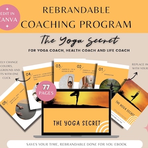 Brandable Coaching Program | Done For You Workbook The Yoga Secret, Coaching Program for Health Coaches, Yoga, Healing , Meditation Coach