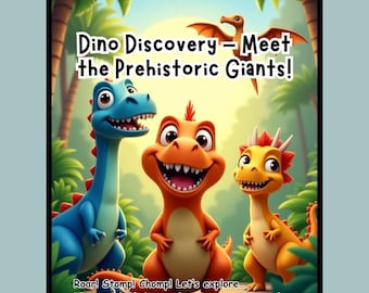 Dino Discovery - Fun Dinosaur Storybook for Kids + FREE Coloring Pages | Learn About T-Rex, Triceratops & More!