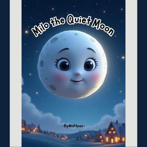 Milo the Quiet Moon – Children’s Bedtime Story Ebook with Moral | Printable Calm Night Story for Kids | Gentle Self-Worth Book for Ages 3–6