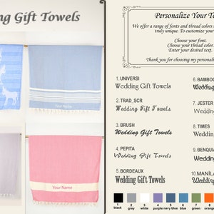 Handmade Turkish Cotton Striped Bath Towel, Personalized Gift (40x70 in.) image 10