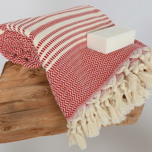 Personalized Turkish Cotton Beach Towel: Striped Bachelorette Gift image 5