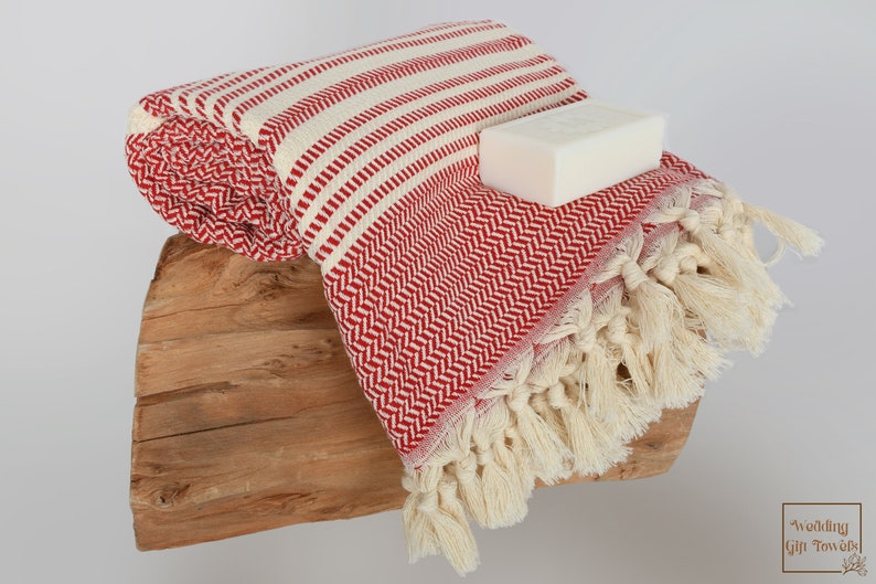 Personalized Turkish Cotton Beach Towel: Striped Bachelorette Gift image 5
