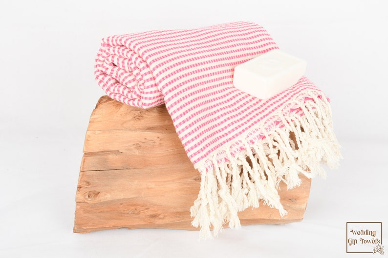 Handmade Turkish Cotton Striped Bath Towel, Personalized Gift (40x70 in.) image 8