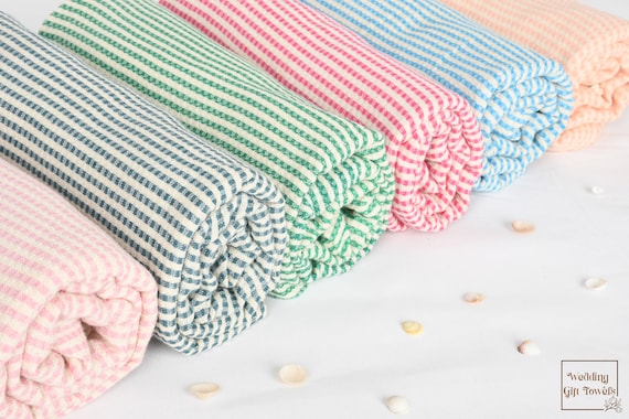 40x70 Cotton Striped Towel, Bath Towel, Best Friend Christmas Gift, Wedding Gift, Personalized Gifts, Holiday Towel, Handmade Gift, Towels