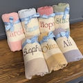 Personalized Turkish Beach Towel, Bridesmaid gifts, Bachelorette Party Favors, Wedding Gift