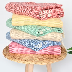 Personalized Turkish Cotton Beach Towel: Striped Bachelorette Gift image 4