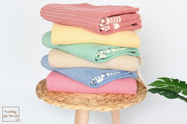 Personalized Turkish Cotton Beach Towel: Striped Bachelorette Gift image 4