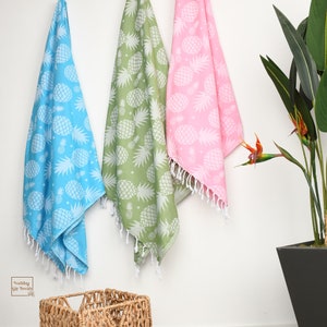 Pineapple Turkish Cotton Beach Towel: Bachelorette Party Gift (36x70) image 6