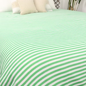 75x103 Cotton Striped Blanket, Bridal Shower Gift, Woven Blanket, Personalized Gifts, Bachelorette Favor, Beach Wedding Favor,