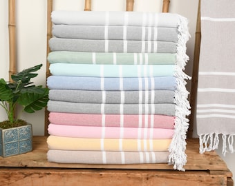 Wedding Favors, Bachelorette Party Gifts, Home Decor Gifts, Striped Cotton Towel, Anniversary Gift for Her, Bridal Shower Gifts, Home Gift,