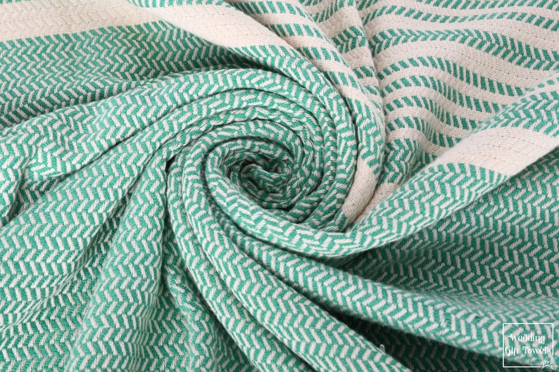 Personalized Turkish Cotton Beach Towel: Striped Bachelorette Gift image 7