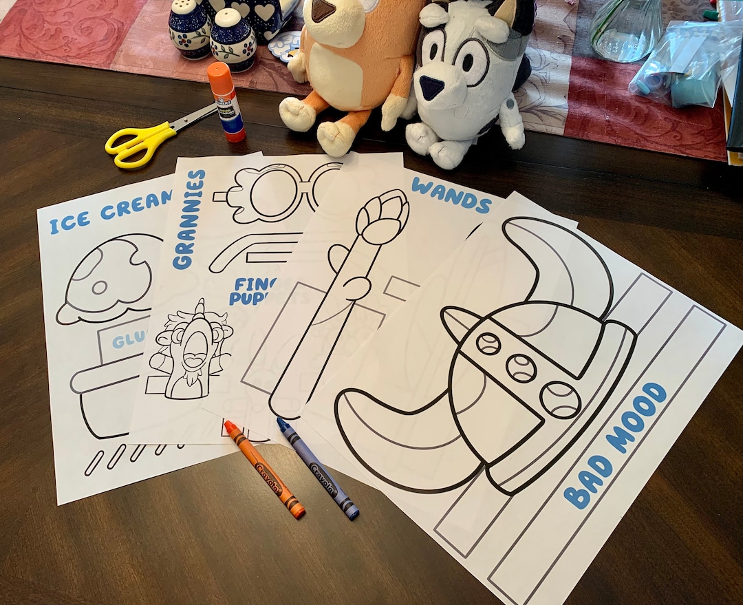 Blueystyle Printable Craft Pack Etsy