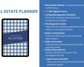 Real Estate Agent Planner: Digital Business Tracker (PDF)
